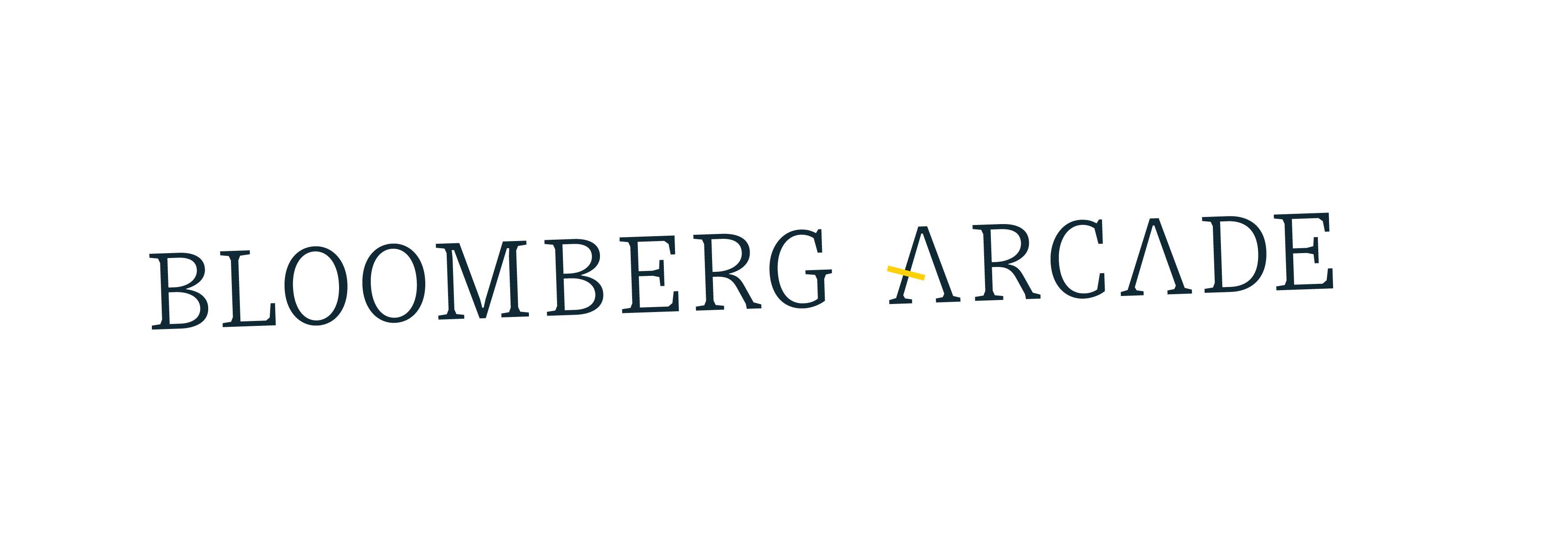 the logo for Bloomberg Arcade