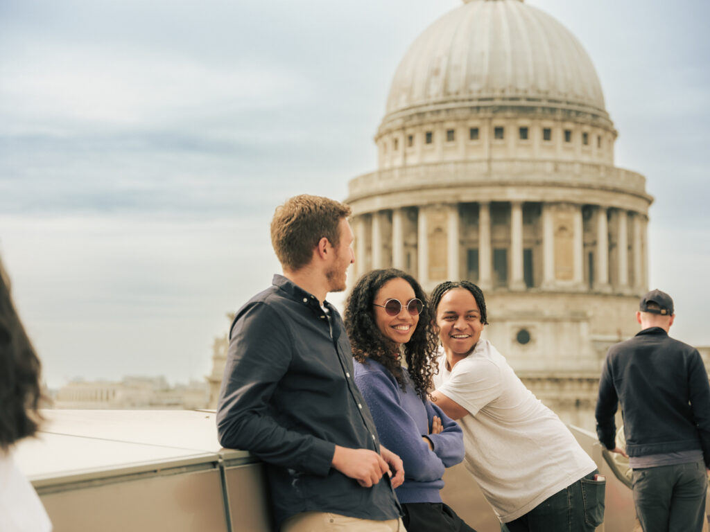Hotels and places to stay in City of London - group of friends with view of St Paul's in background