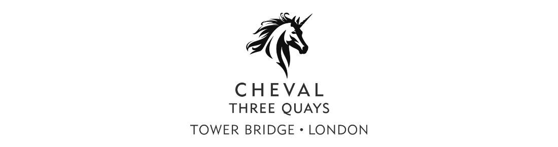 the logo for Cheval Three Quays