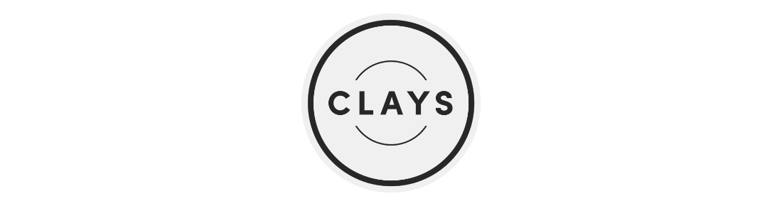 the logo for Clays