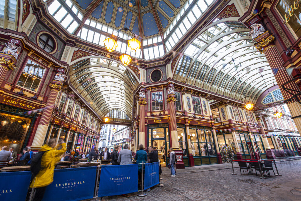 Interior view of Leadenhall Market