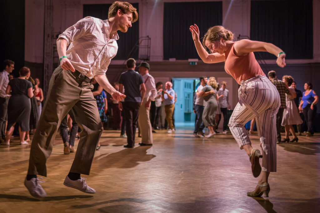 Bishopsgate Institute - people dancing in pairs on a dance floor