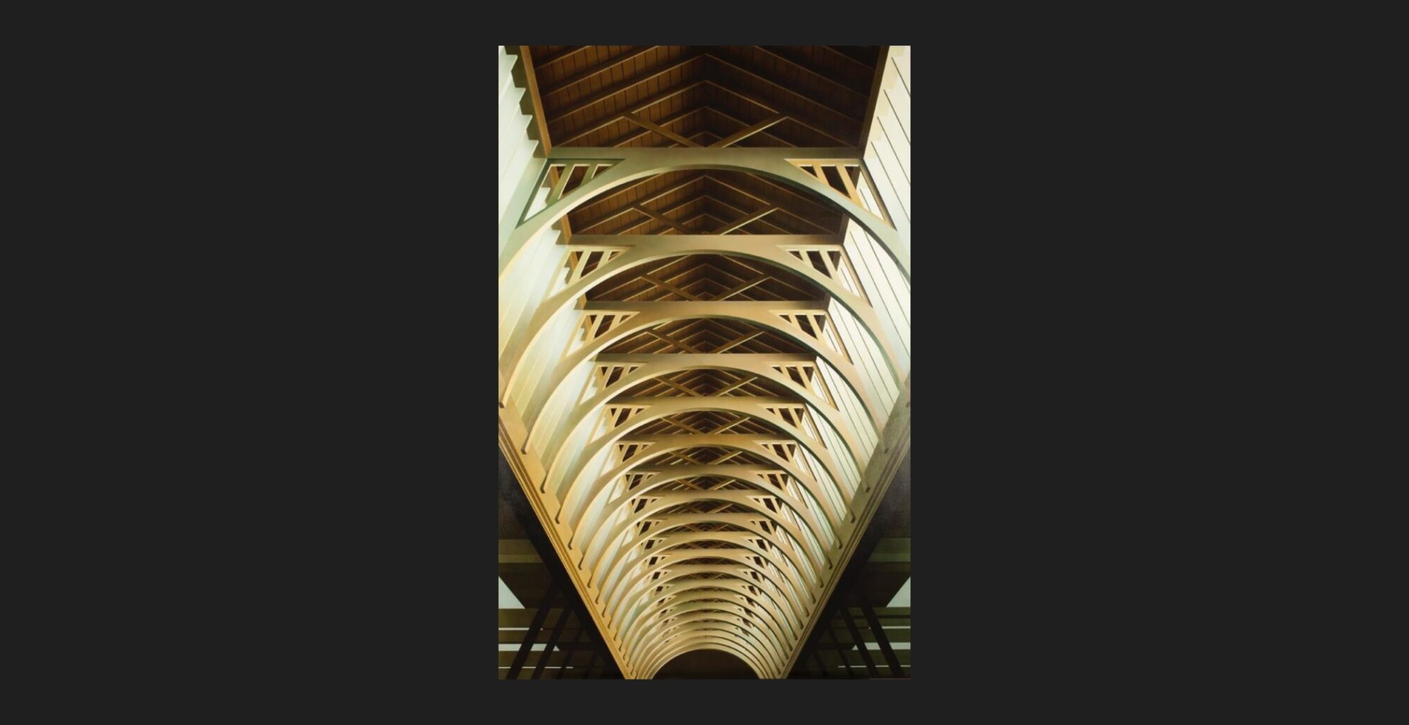 'Market Arcade', Ben Johnson (1986) - an image of a vaulted ceiling