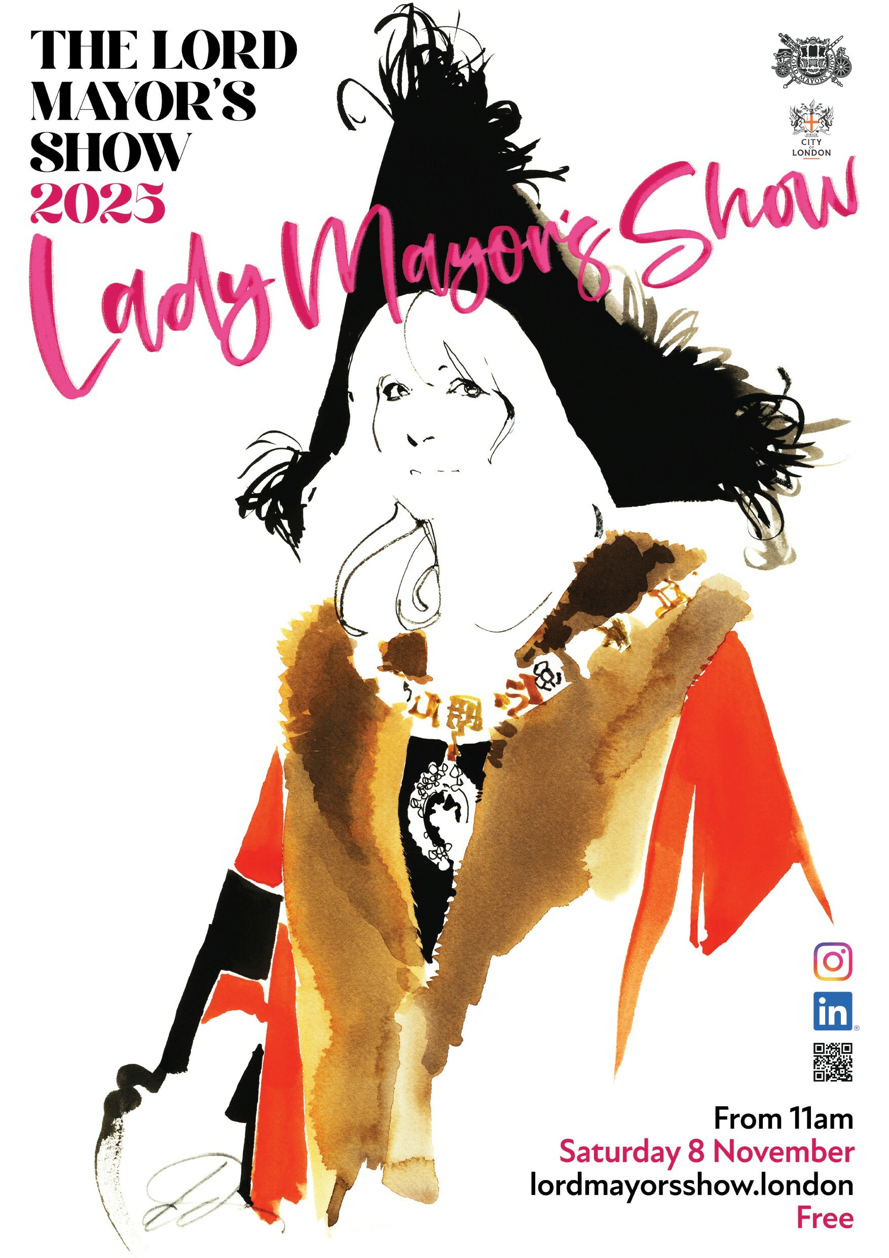 Promotional poster for the Lady Mayor's Show 2025