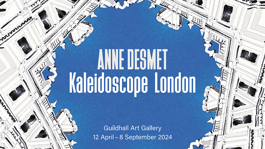 Decorative banner with wording Anne Desmet Kaleidoscope London