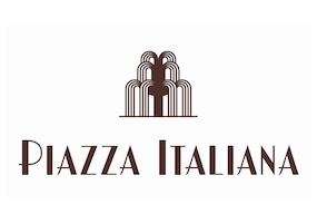 the logo for Piazza Italiana
