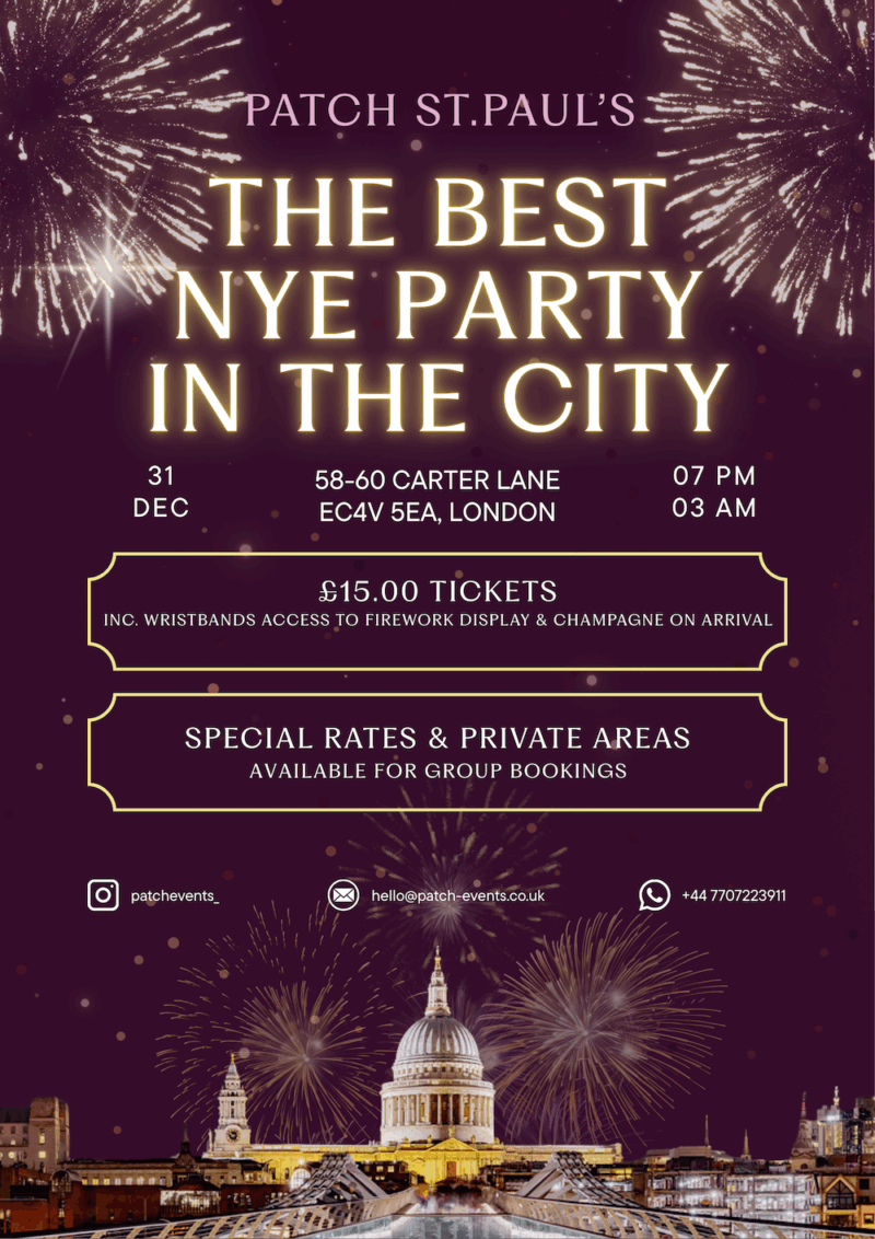 NYE Party at Patch St. Paul’s