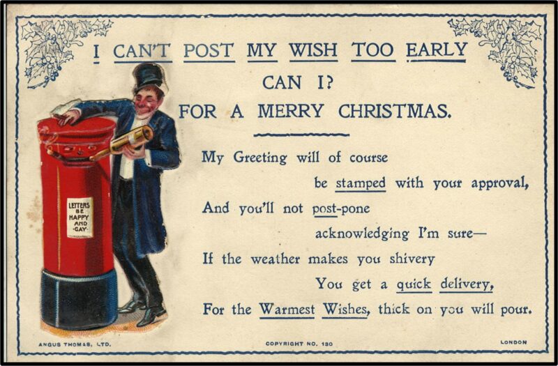 Christmas told through philatelic material (with wine and mince pies)